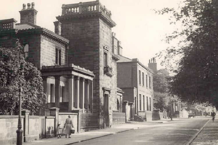 grey photo of building