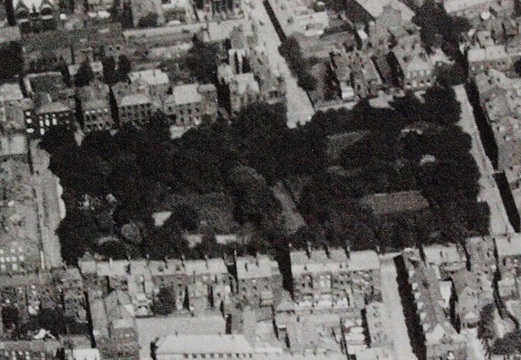 Winckley Square Gardens aerial view 1926
